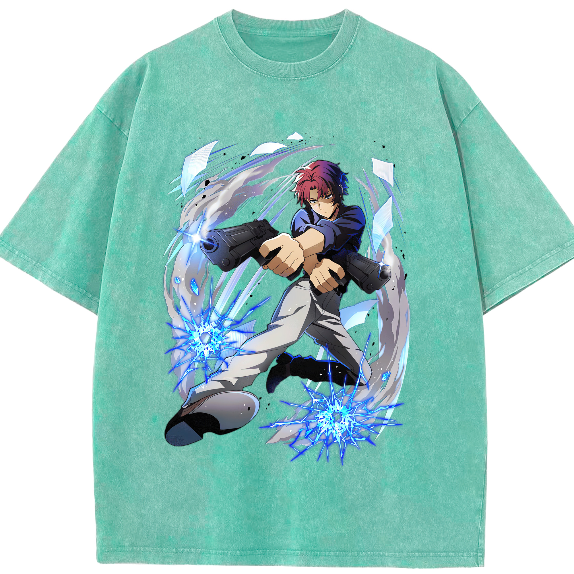 （画像用） 文豪ストレイドッグス Bungo Stray Dogs 綿100% ヴィンテージ風 半袖Tシャツ（フロントプリント）